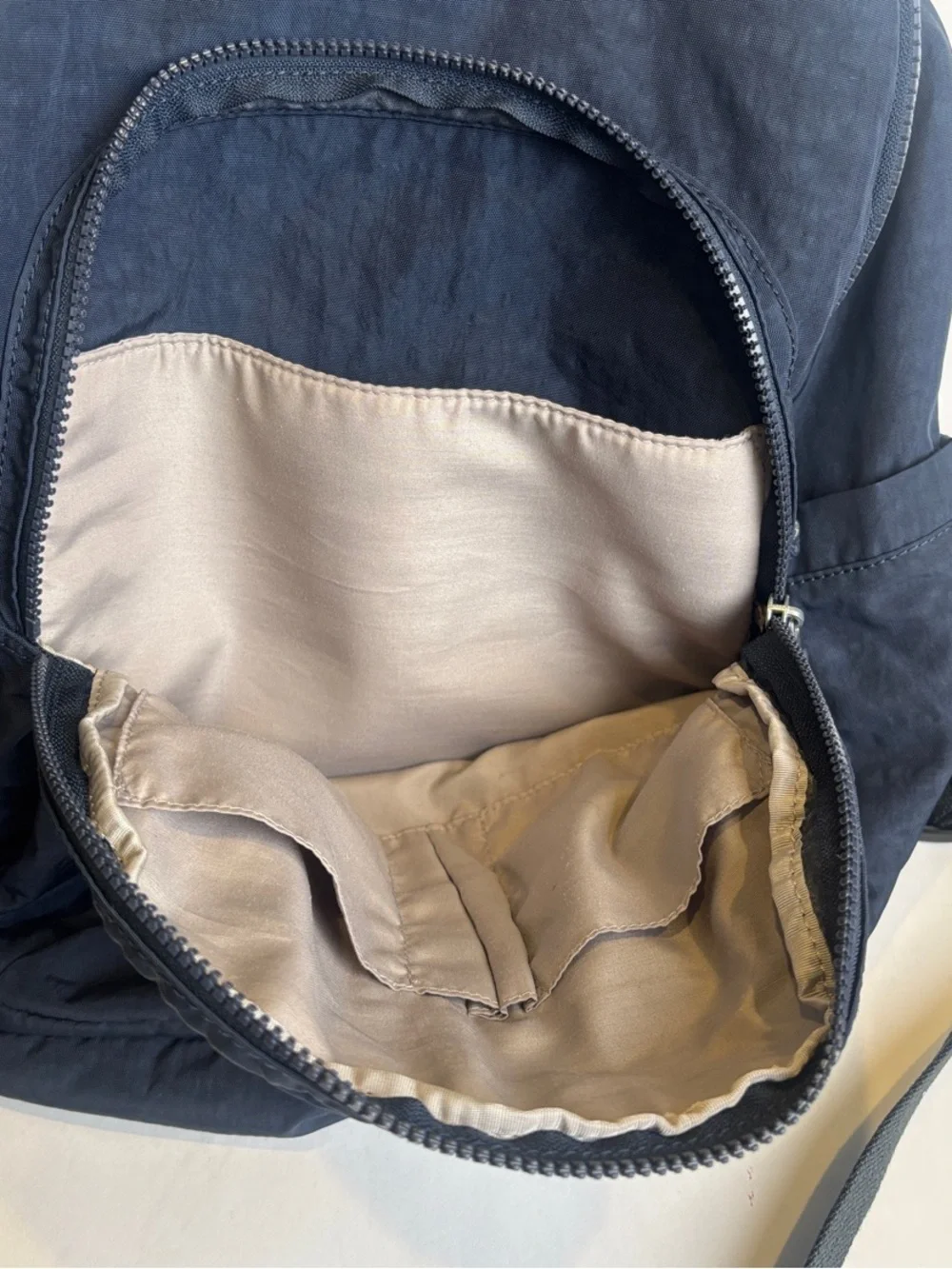 Kipling Navy Blue Nylon Seoul Laptop Backpack Travel School Bag